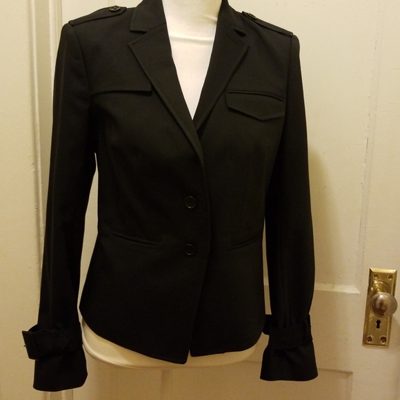 ANN TAYLOR NAVY BLAZER ,SZ 6 - Picture 3 of 6